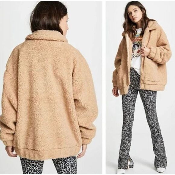 I.AM.GIA Oversized Teddy Sherpa Jacket Size S - Picture 10 of 10